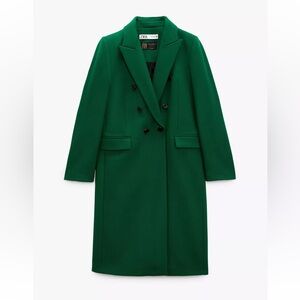 Zara Women's Emerald Trench Coat